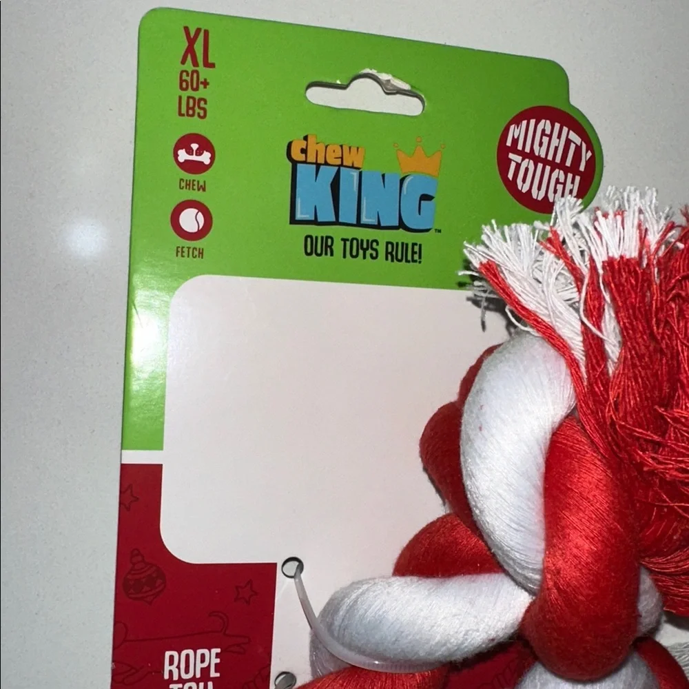 Chew King X Large Dog Rope Toy Christmas